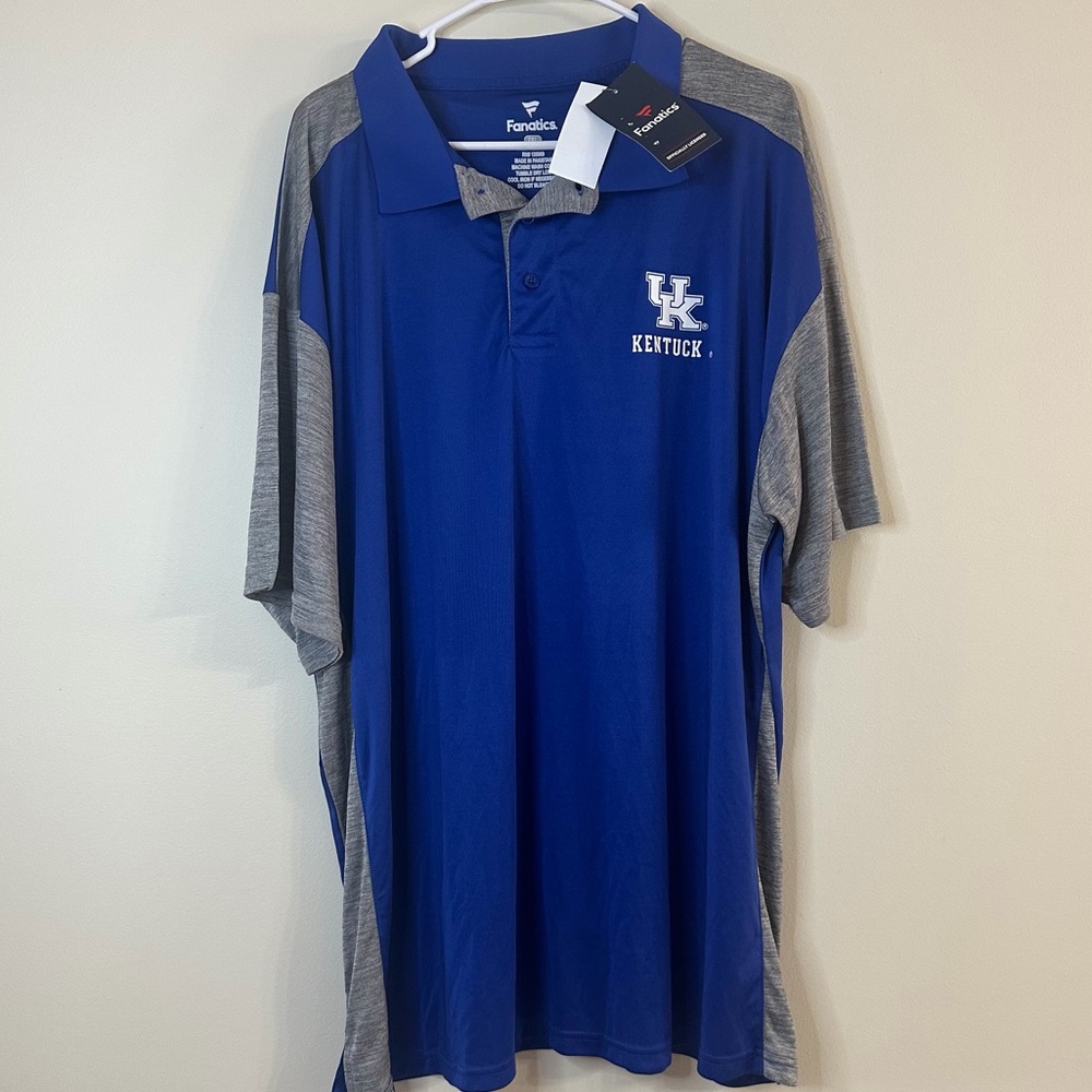 Kentucky Wildcats Fanatics Men’s Polo NWT size XXL